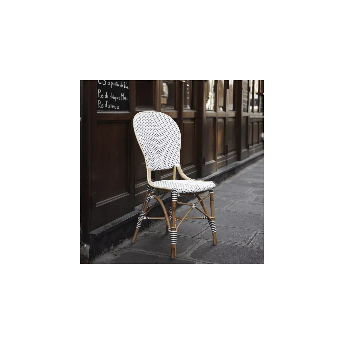 Chaise Rotin Isabelle Blanc