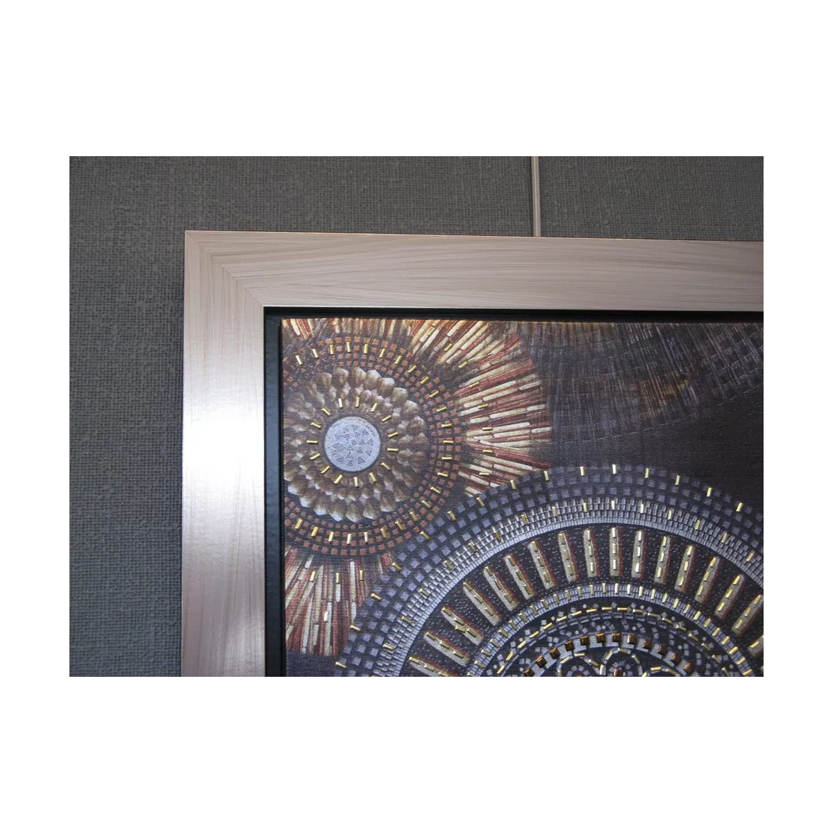 Tableau Quito sequins Noir 52x52