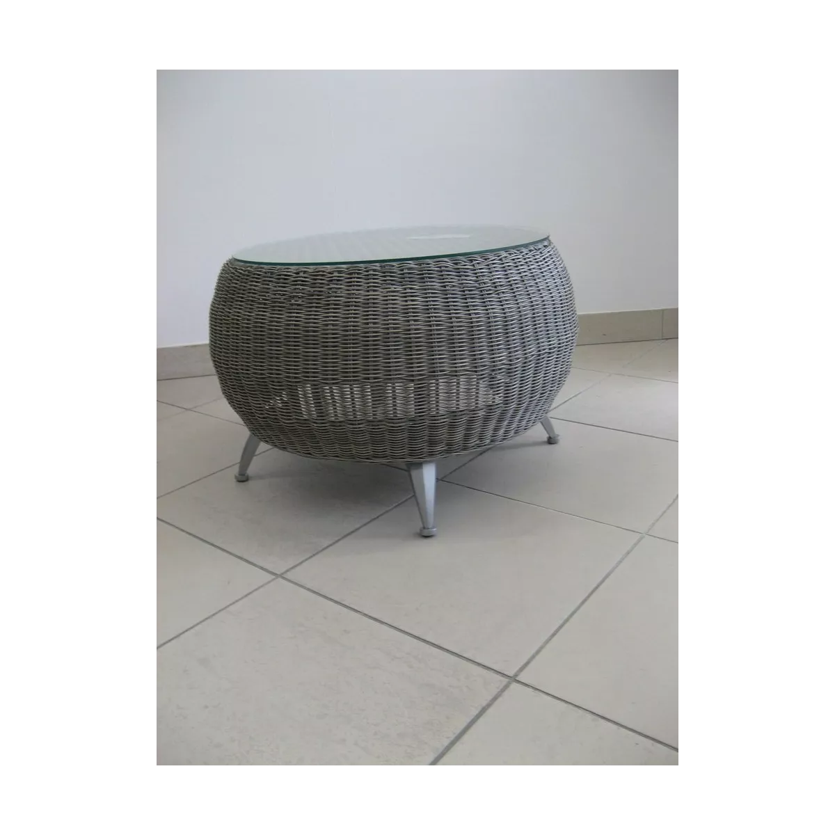 Table Basse Résine Moski Gris