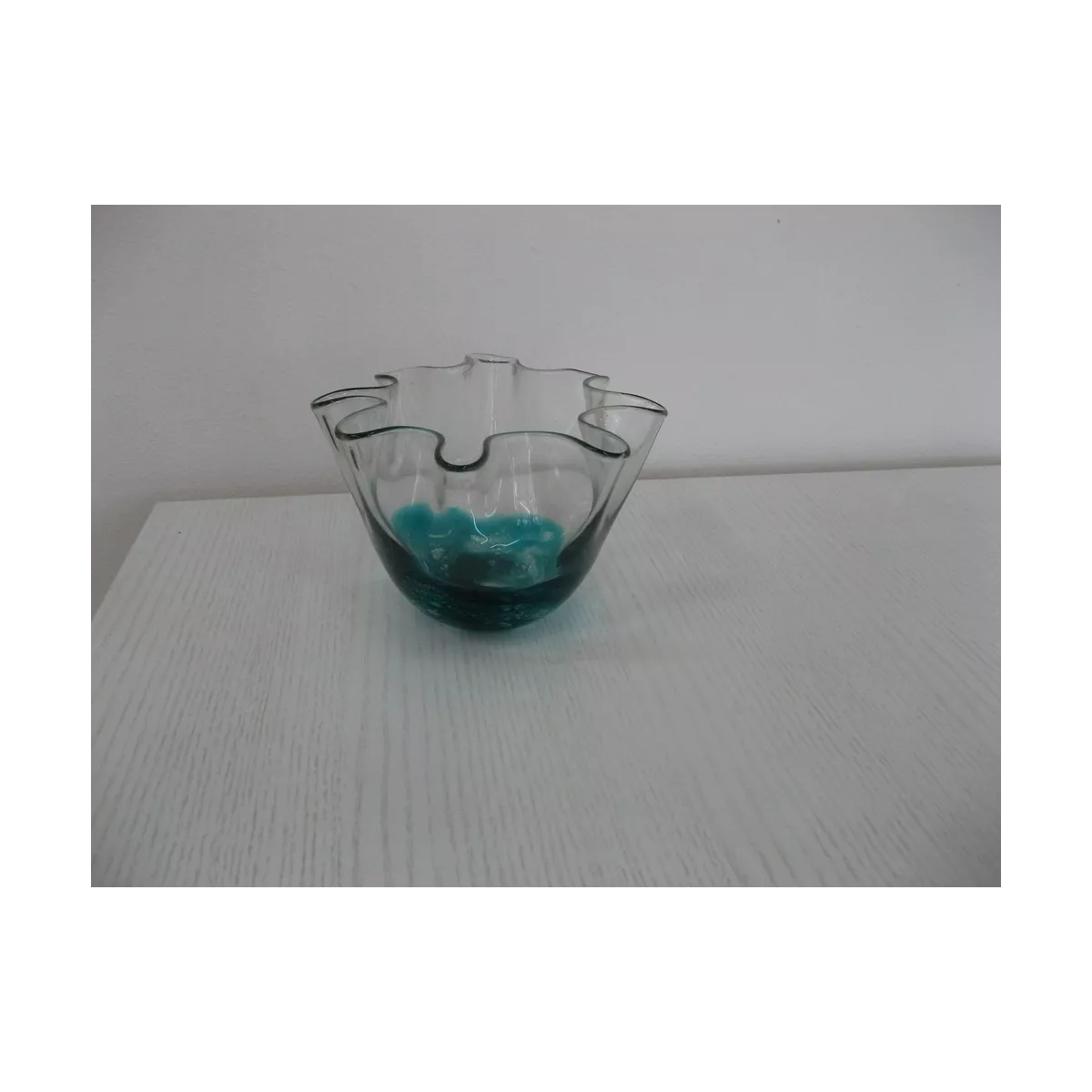 Coupe en verre Corolle Bleue