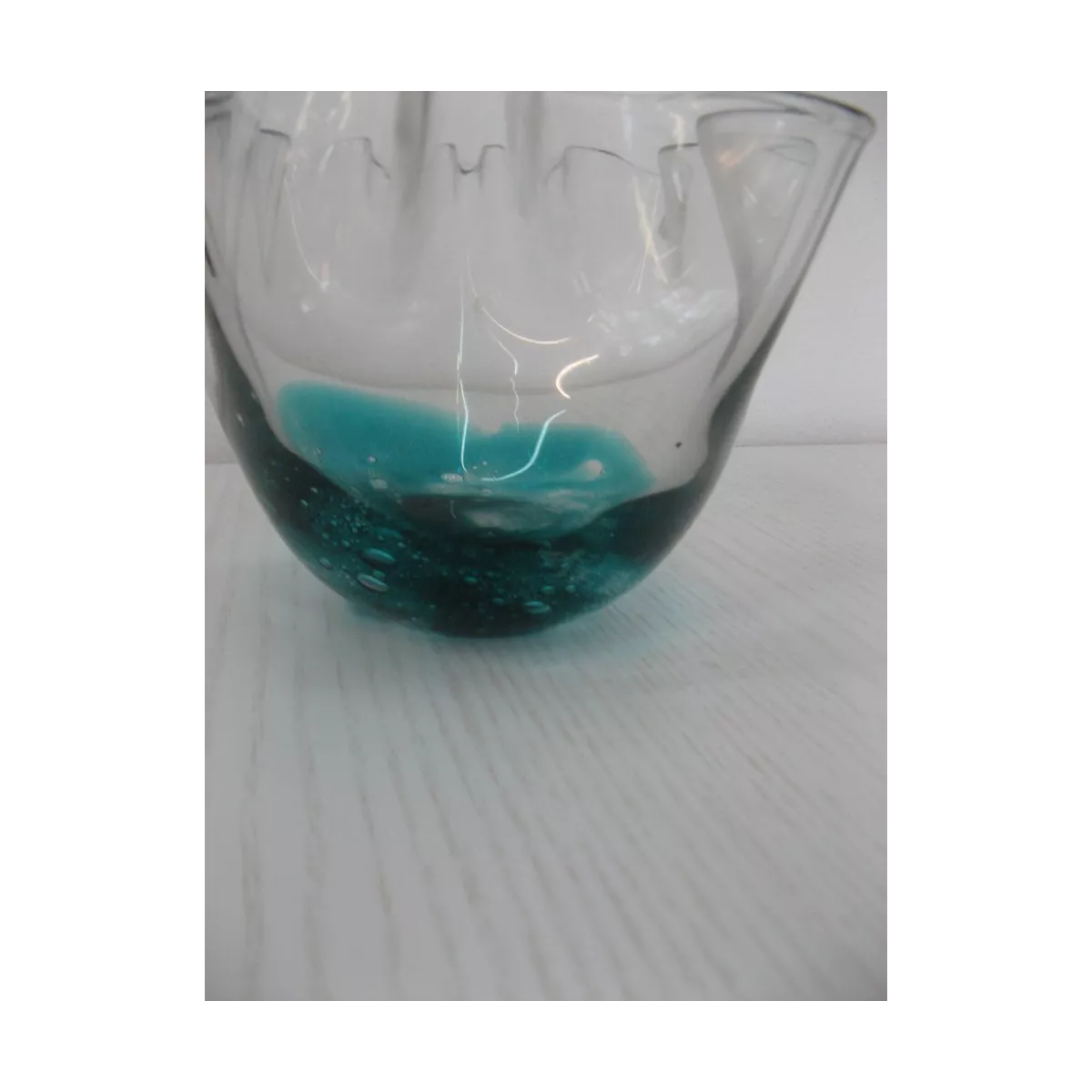 Coupe en verre Corolle Bleue