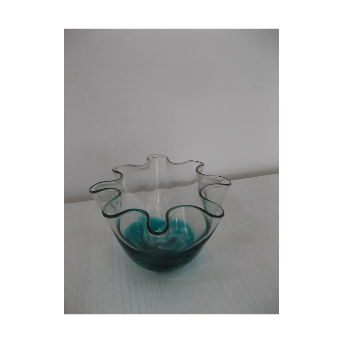 Coupe en verre Corolle Bleue