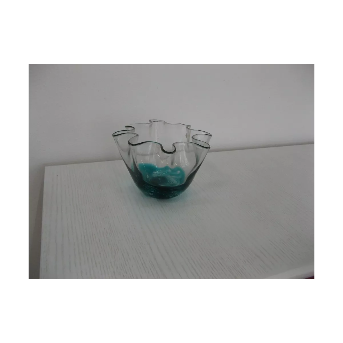 Coupe en verre Corolle Bleue