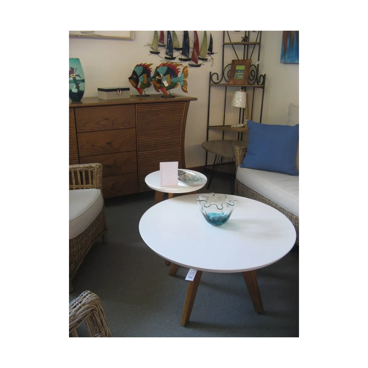 Coupe en verre Corolle Bleue