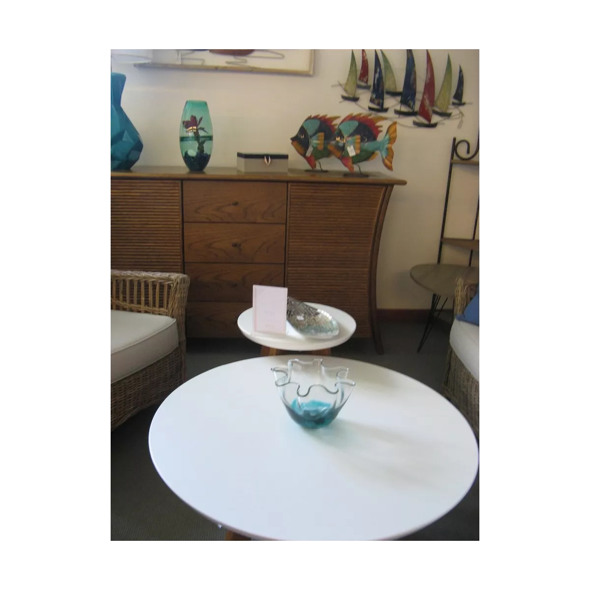 Coupe en verre Corolle Bleue
