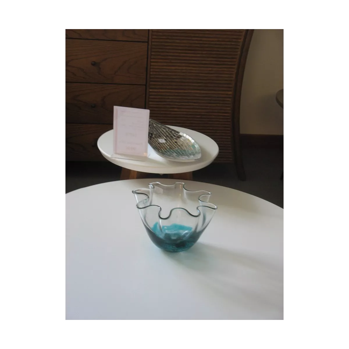 Coupe en verre Corolle Bleue