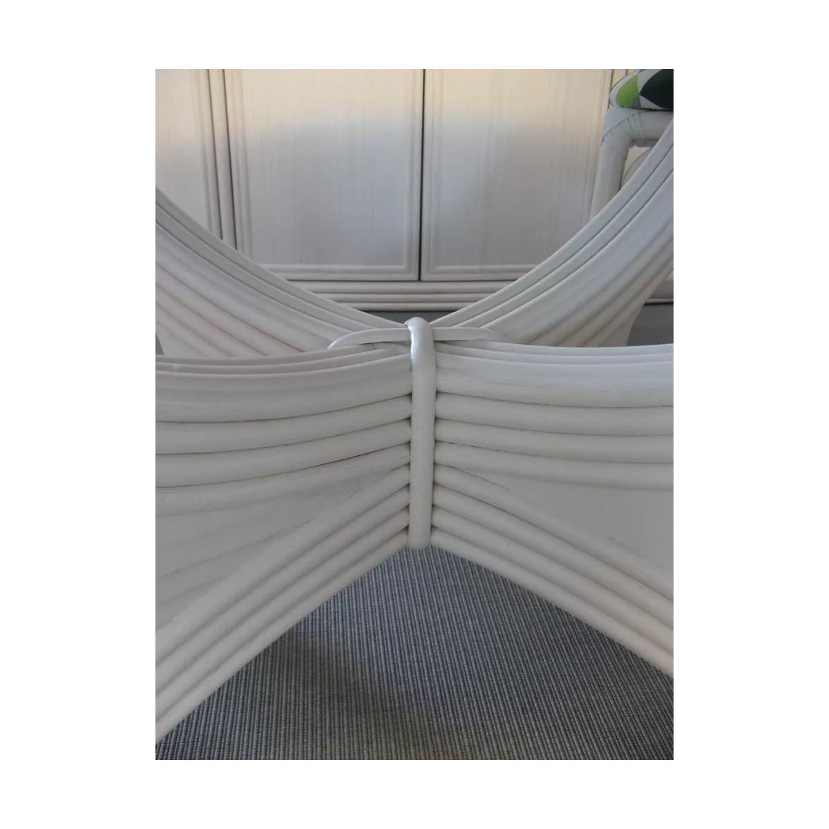 Ensemble Table Nui Ovale + 4 chaises Zante Blanc