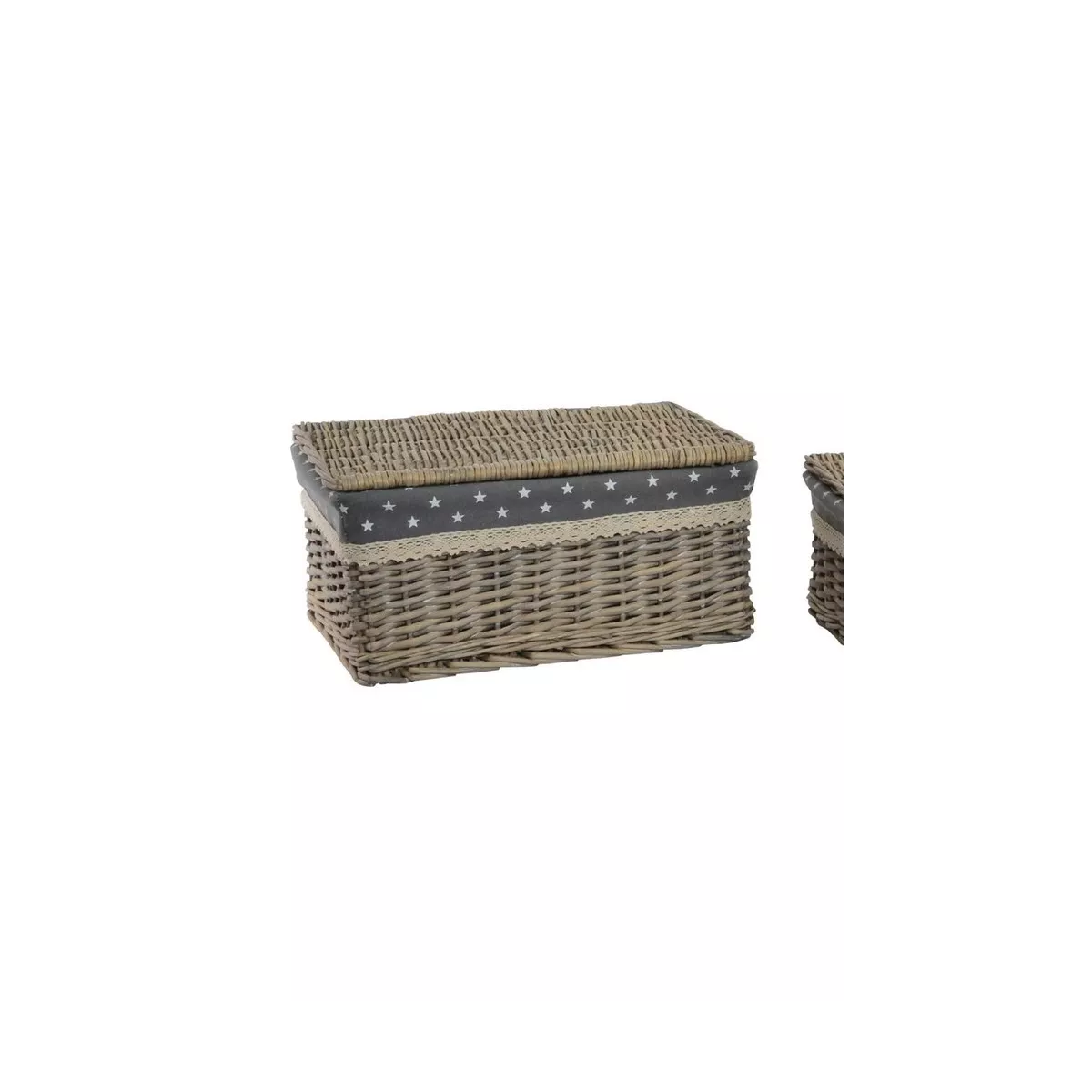 Corbeille Star avec couvercle 36x27