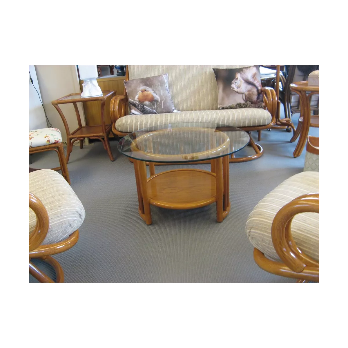 Table Basse Denvers Ronde Cannelle