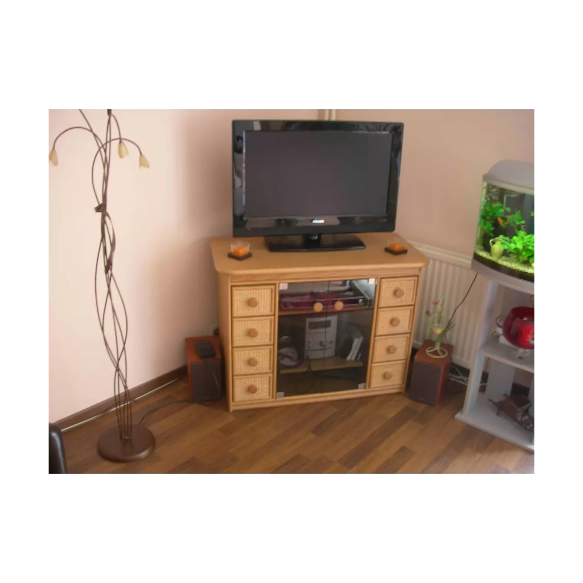 Meuble Sanora 8 Tiroirs Miel