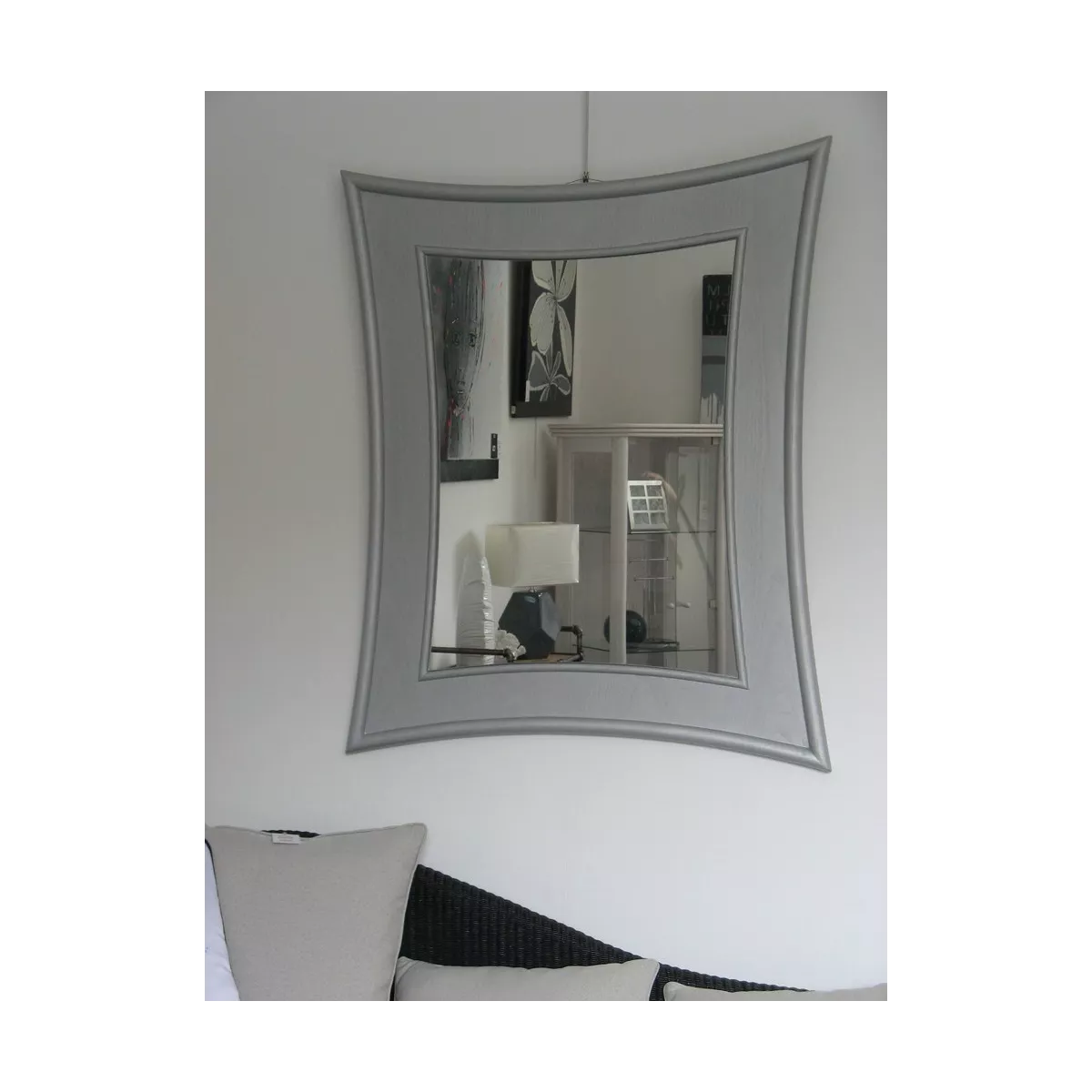 Miroir Rotin Tortola 94x114 Argent