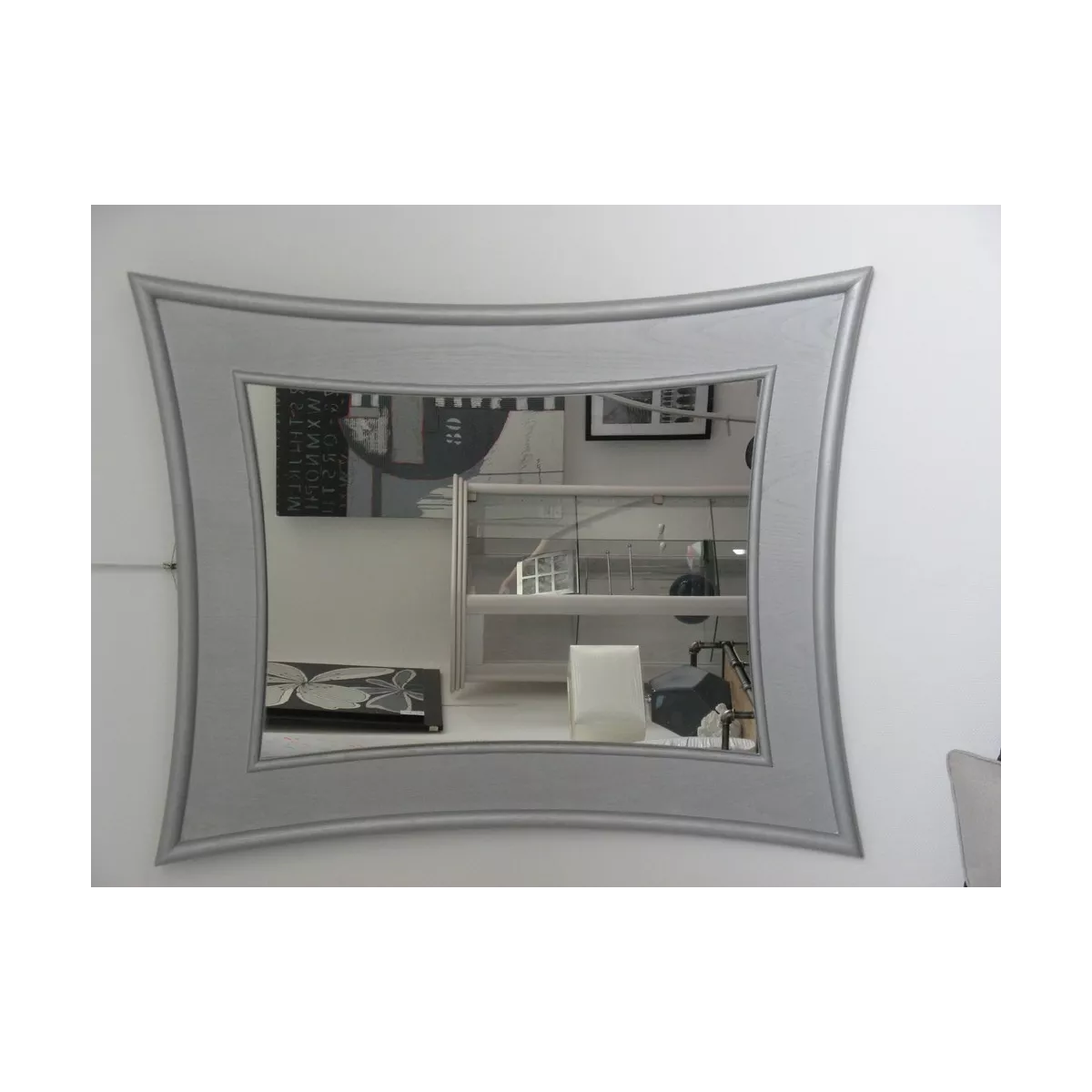 Miroir Rotin Tortola 94x114 Argent
