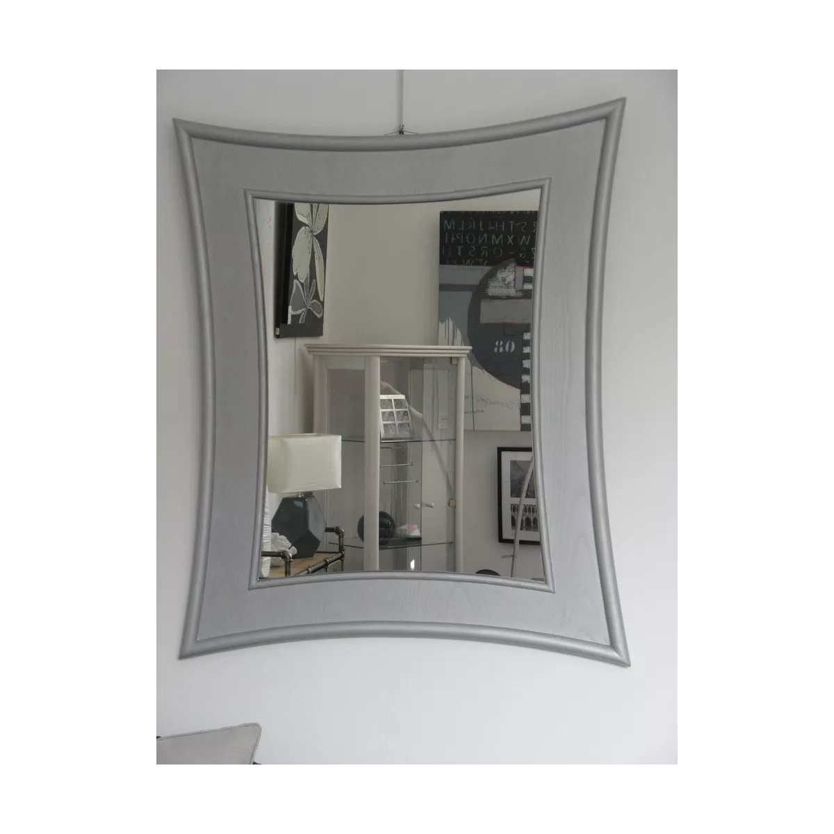 Miroir Rotin Tortola 94x114 Argent