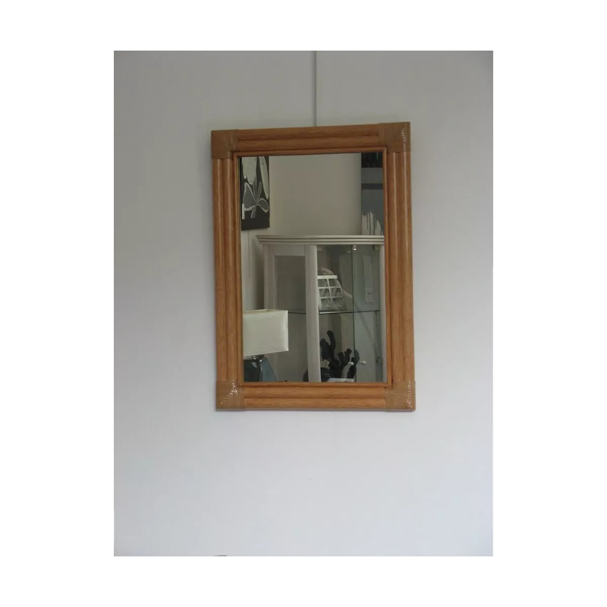 Miroir Rotin Caracas 52x72 Trigo