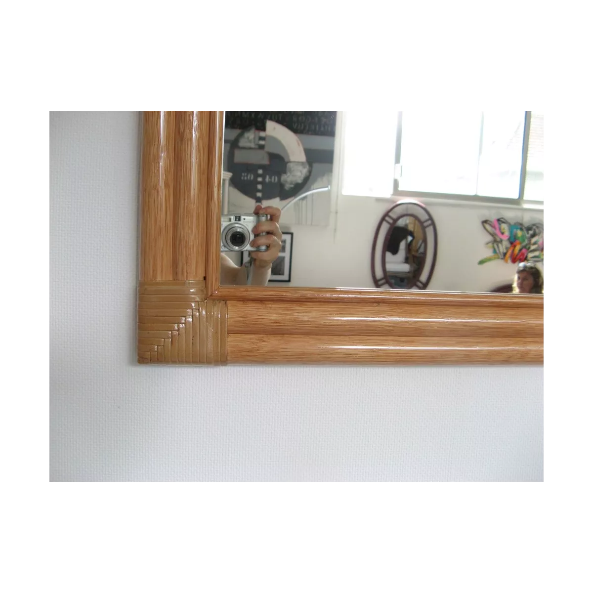 Miroir Rotin Caracas 52x72 Trigo
