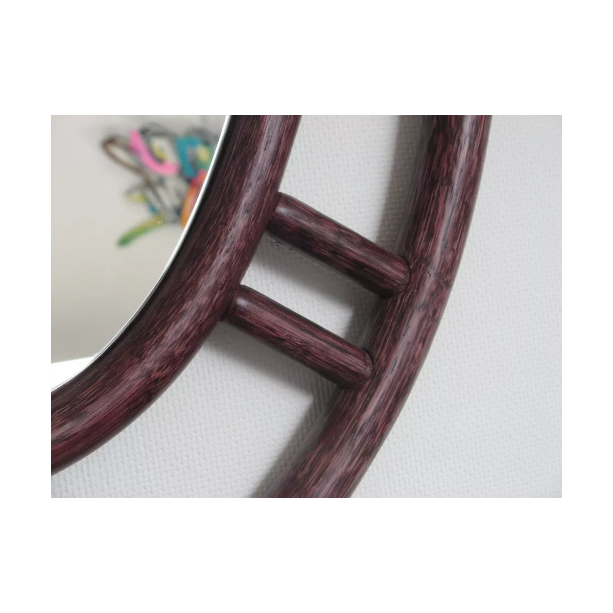 Miroir Rotin Vancouver 60x90 Merlot