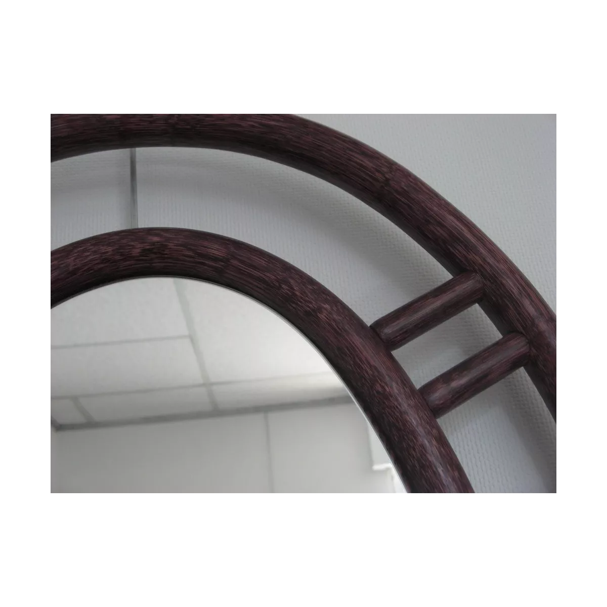 Miroir Rotin Vancouver 60x90 Merlot