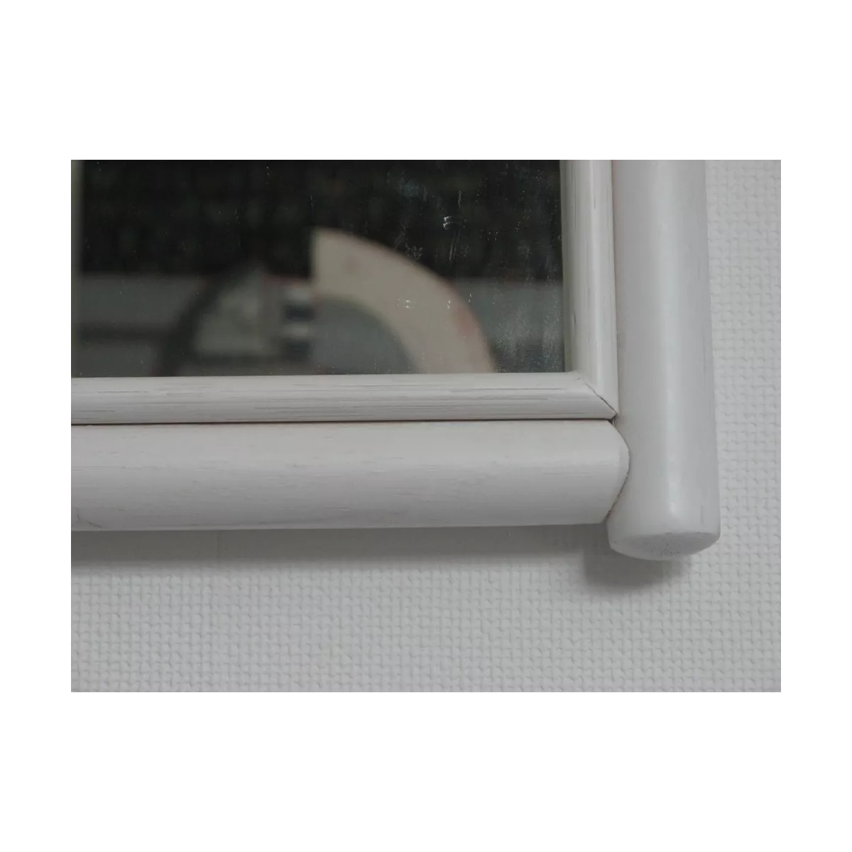 Miroir Rotin Leeds 56x79 Blanc