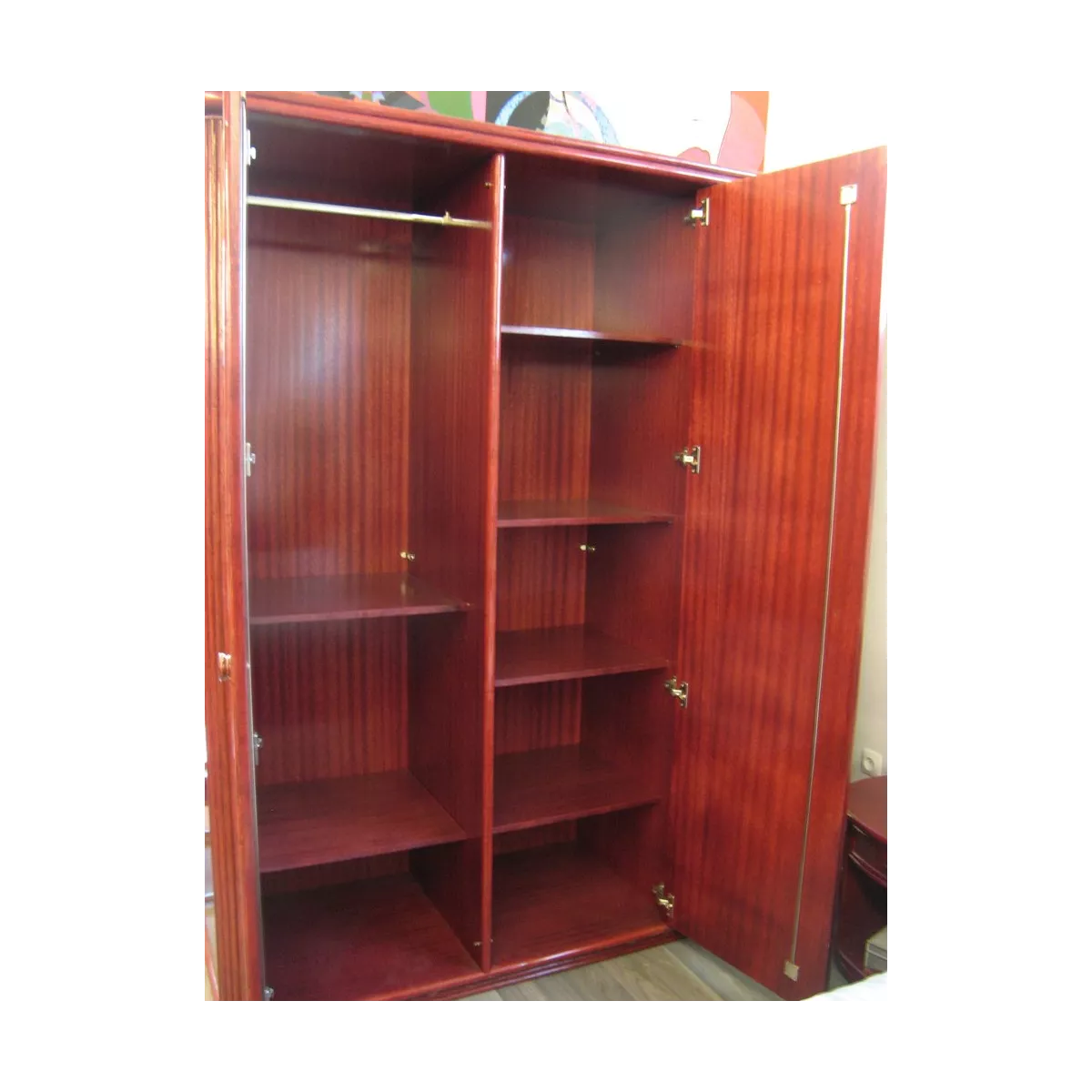 Armoire Tortola 3 portes Charnières Prune