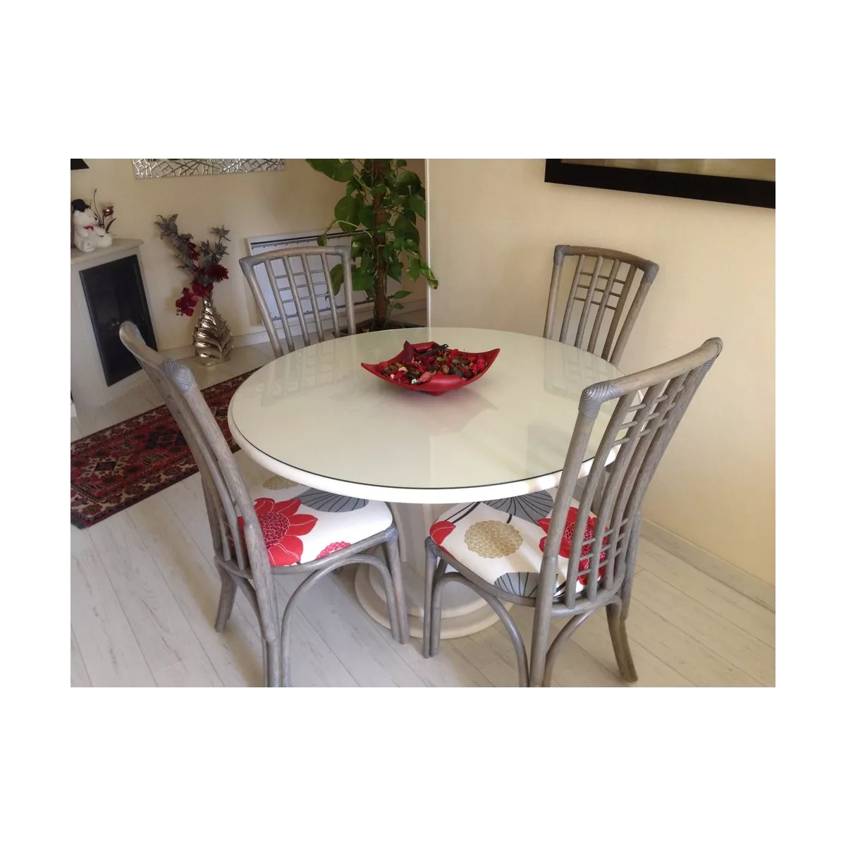 Table Talia Ronde Blanc