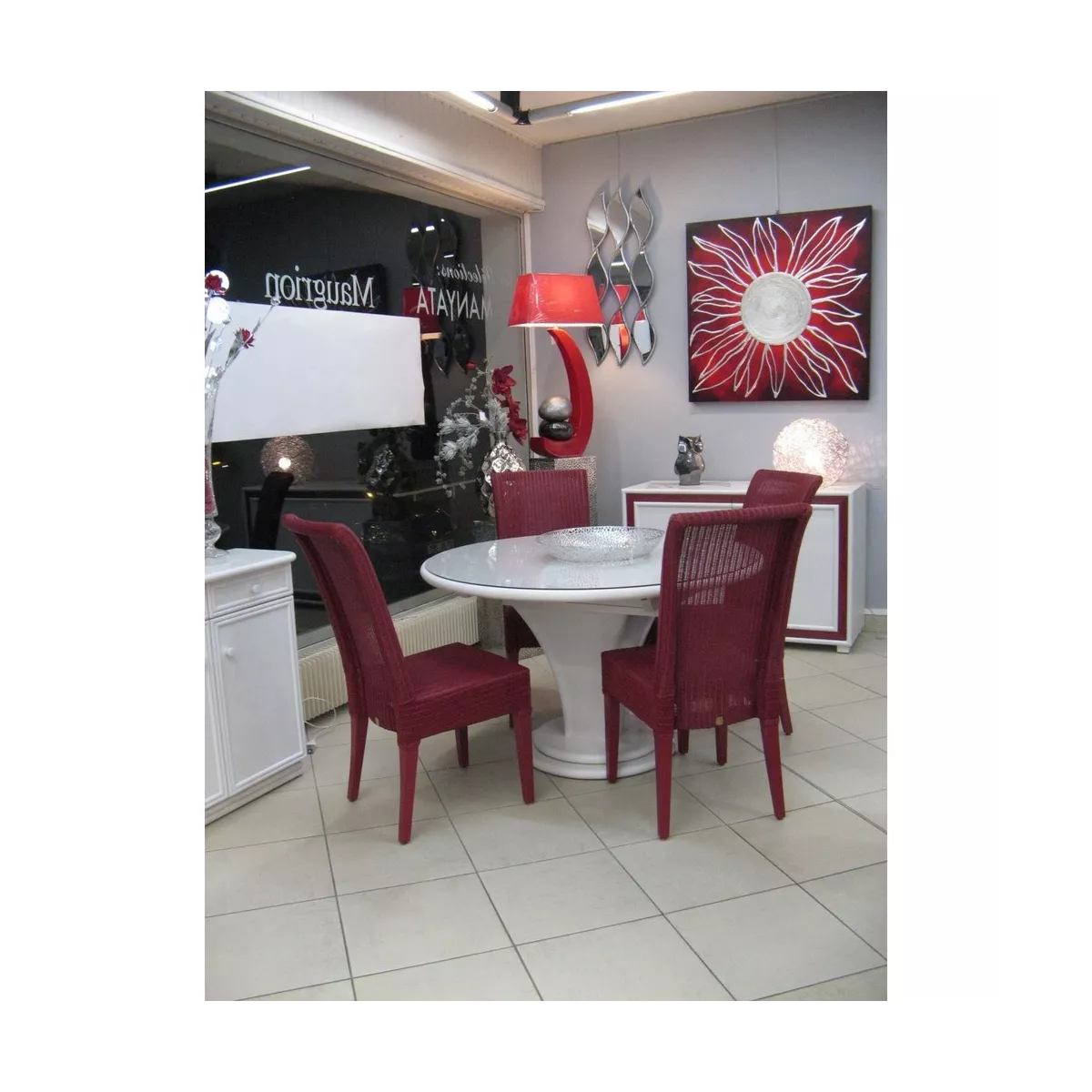 Table Talia Ronde Blanc