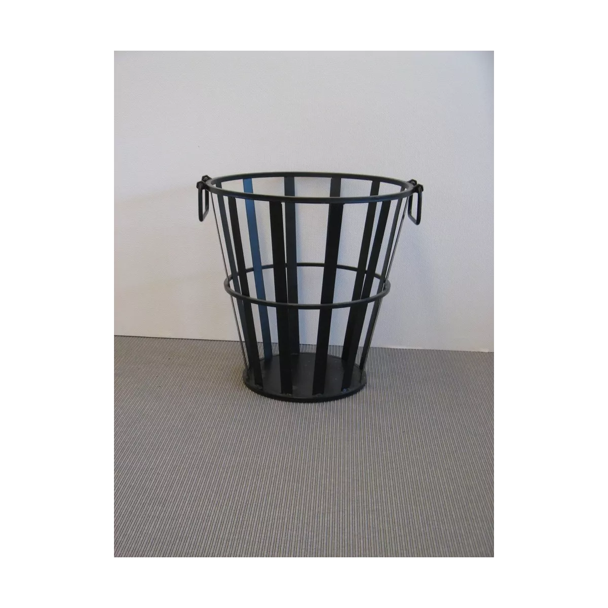 Panier à bûches métal noir