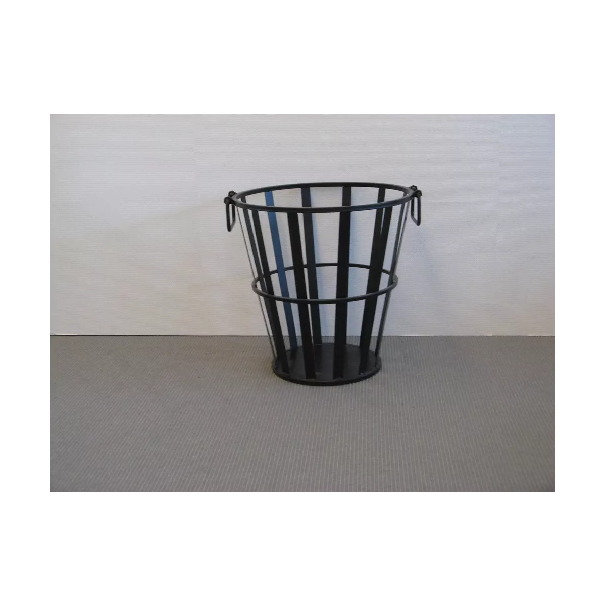Panier à bûches métal noir