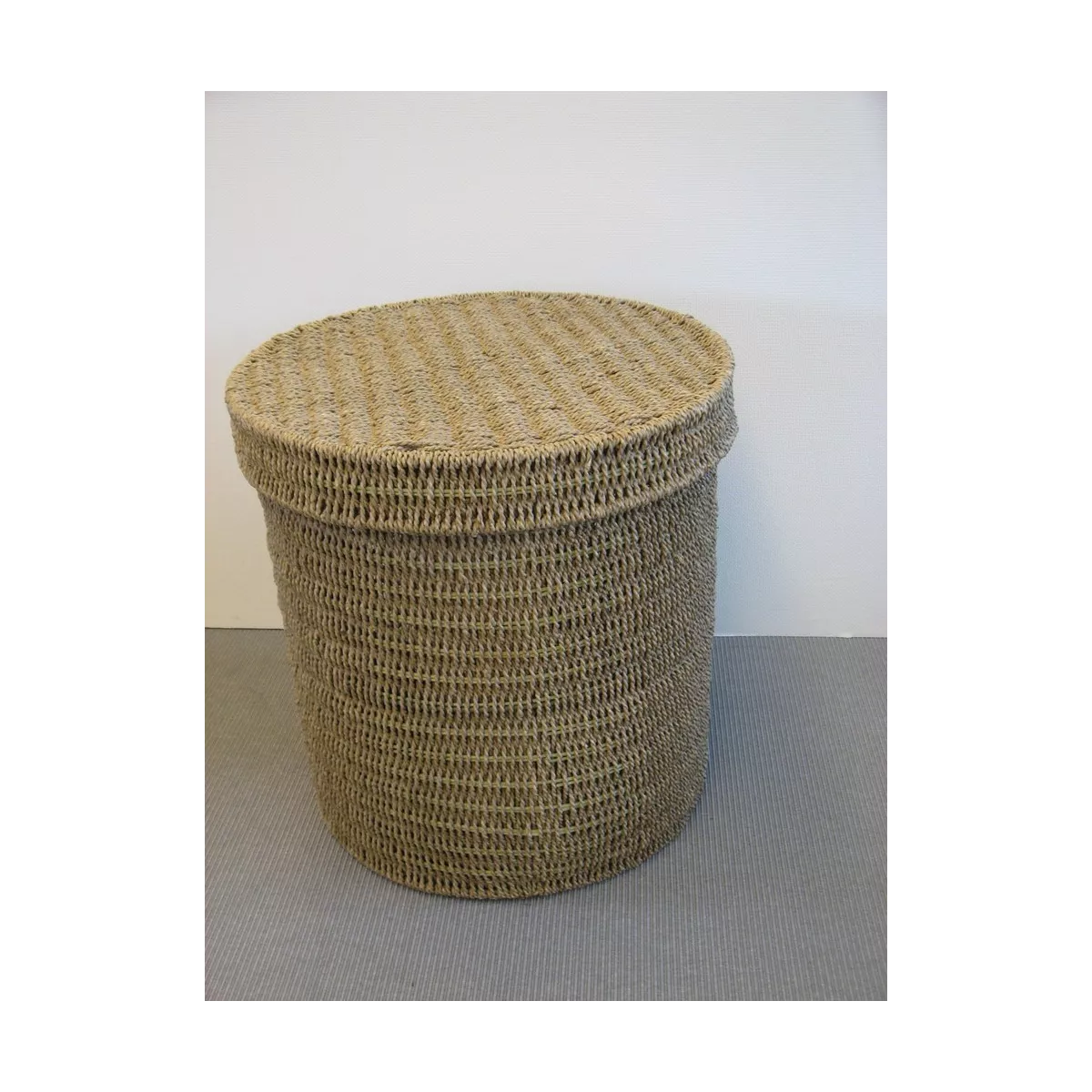 Panière à Linge Ronde en Cordage 56x56