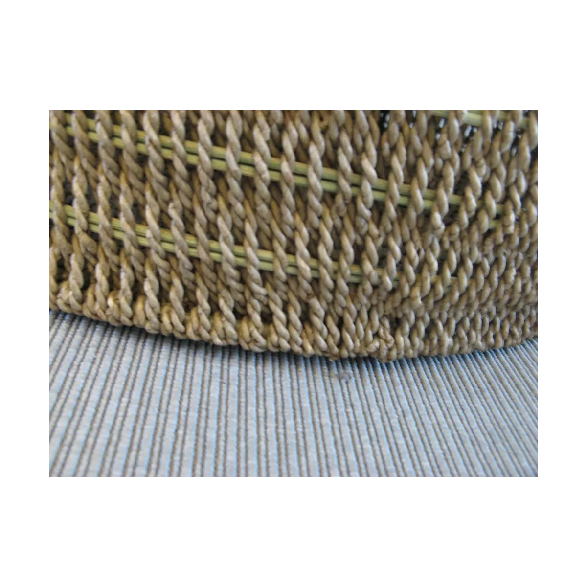 Panière à Linge Ronde en Cordage 56x56