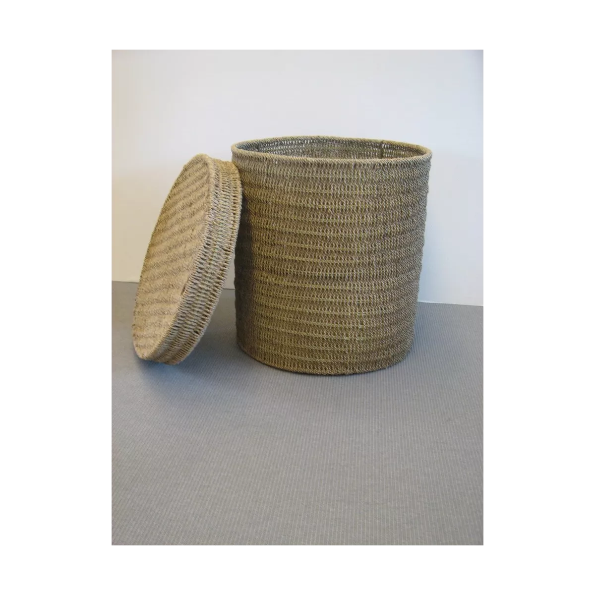 Panière à Linge Ronde en Cordage 56x56