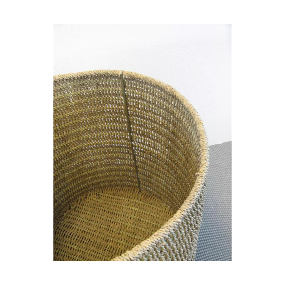 Panière à Linge Ronde en Cordage 56x56