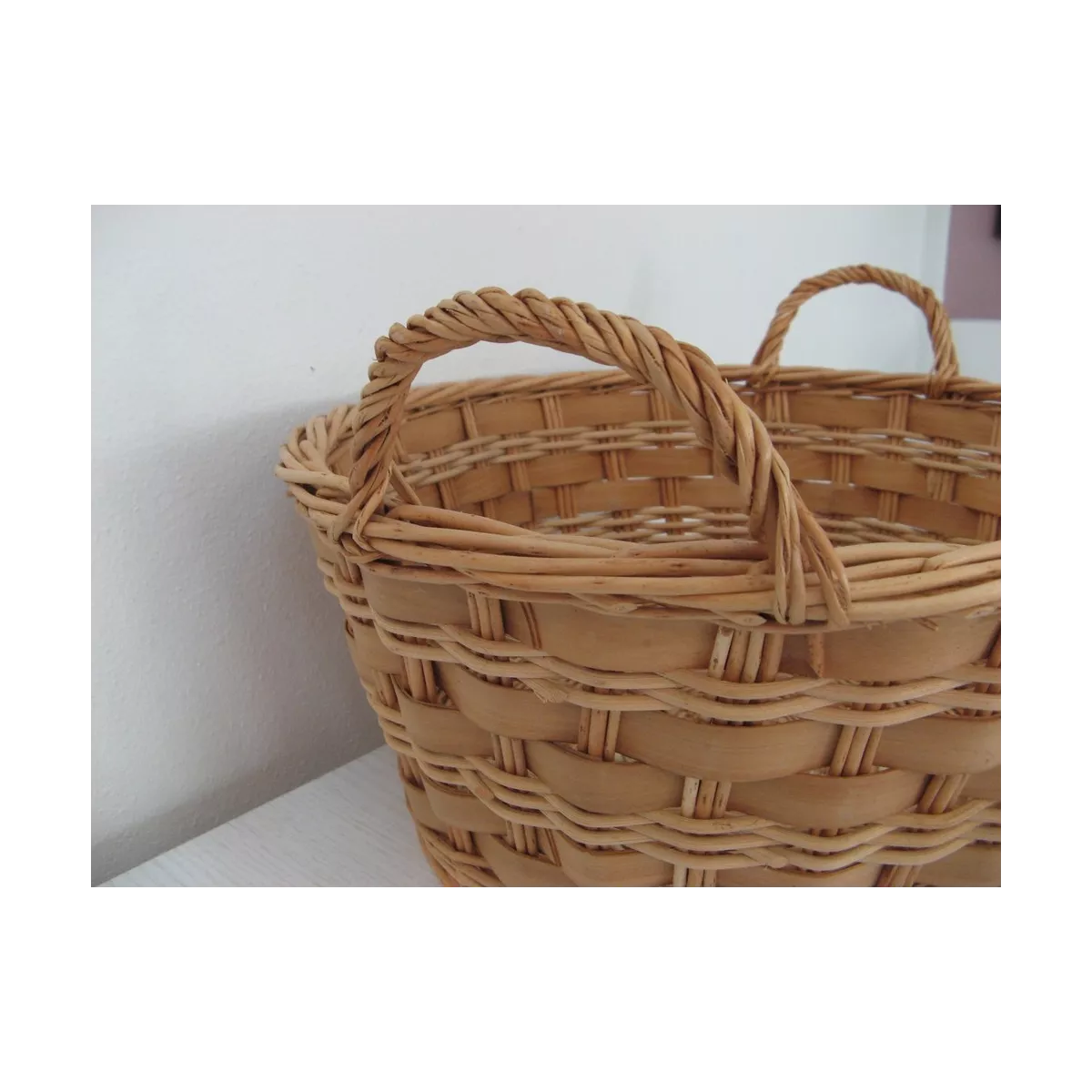 Corbeille Châtaigner Clair Ronde 42x42