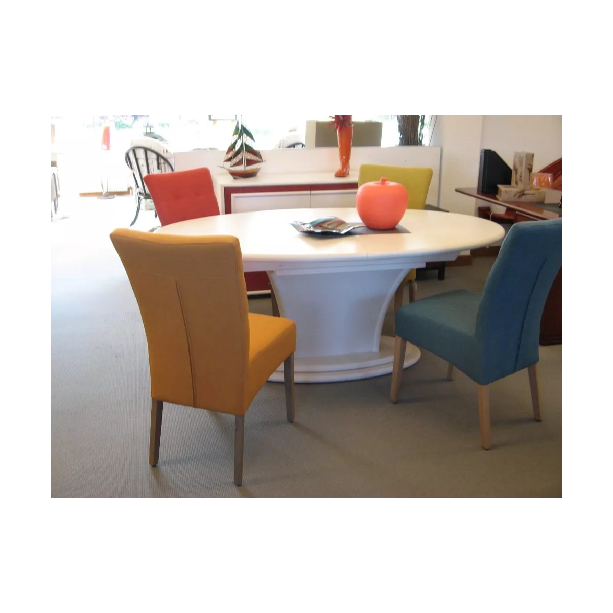 Table Talia Ovale Blanc