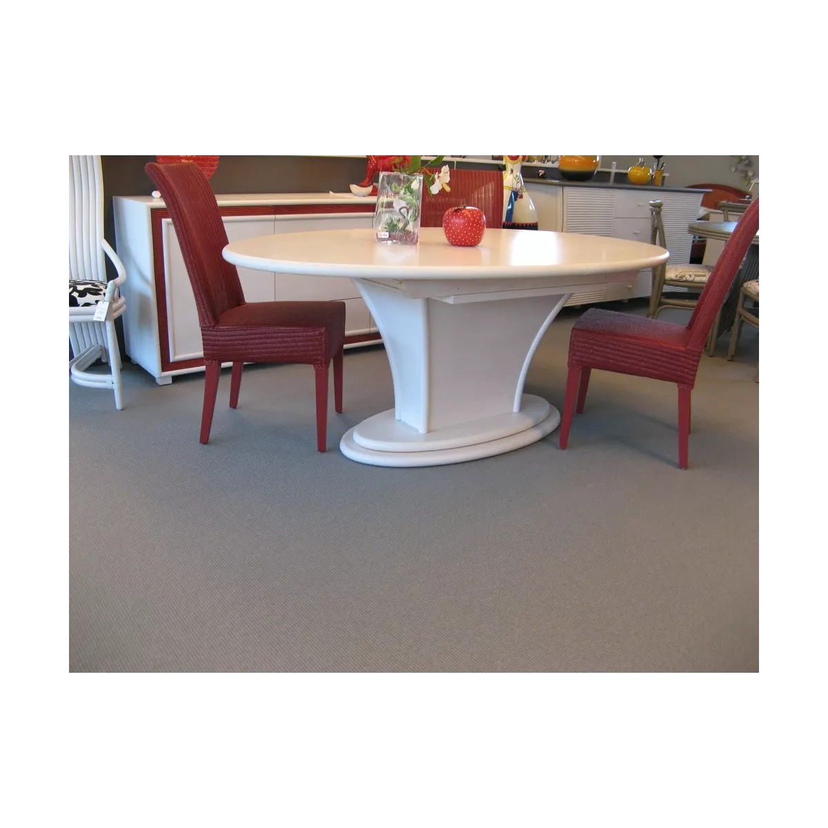 Table Talia Ovale Blanc