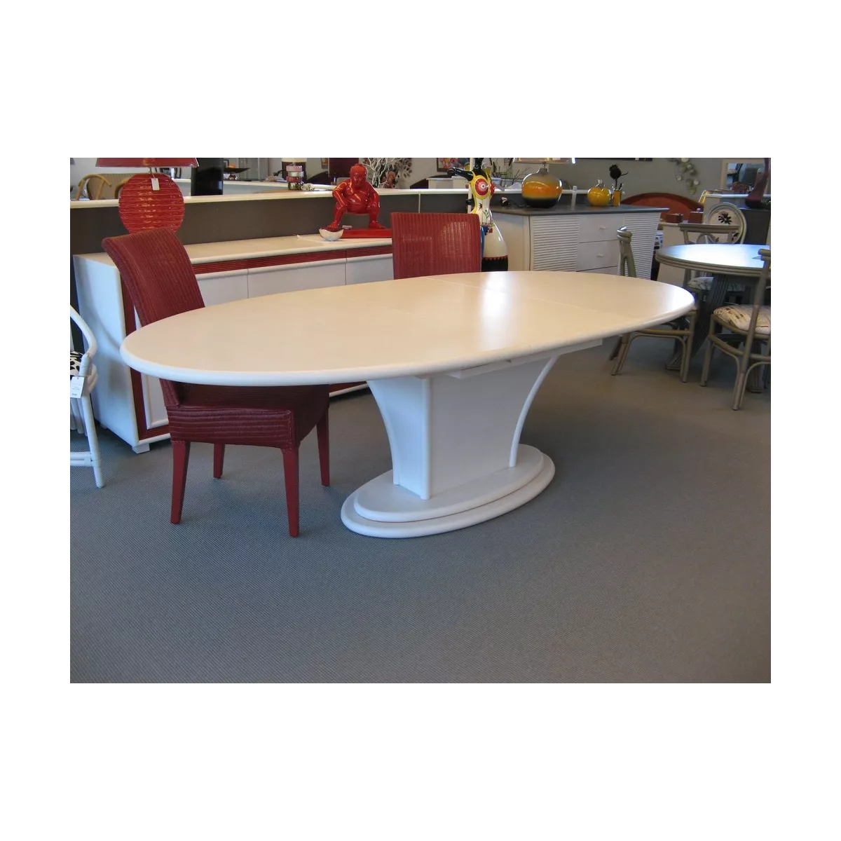 Table Talia Ovale Blanc