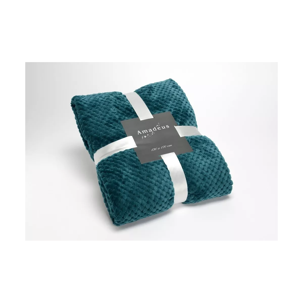Plaid Damier Bleu Emeraud 130x170