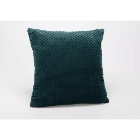 Coussin Damier Bleu Emeraude