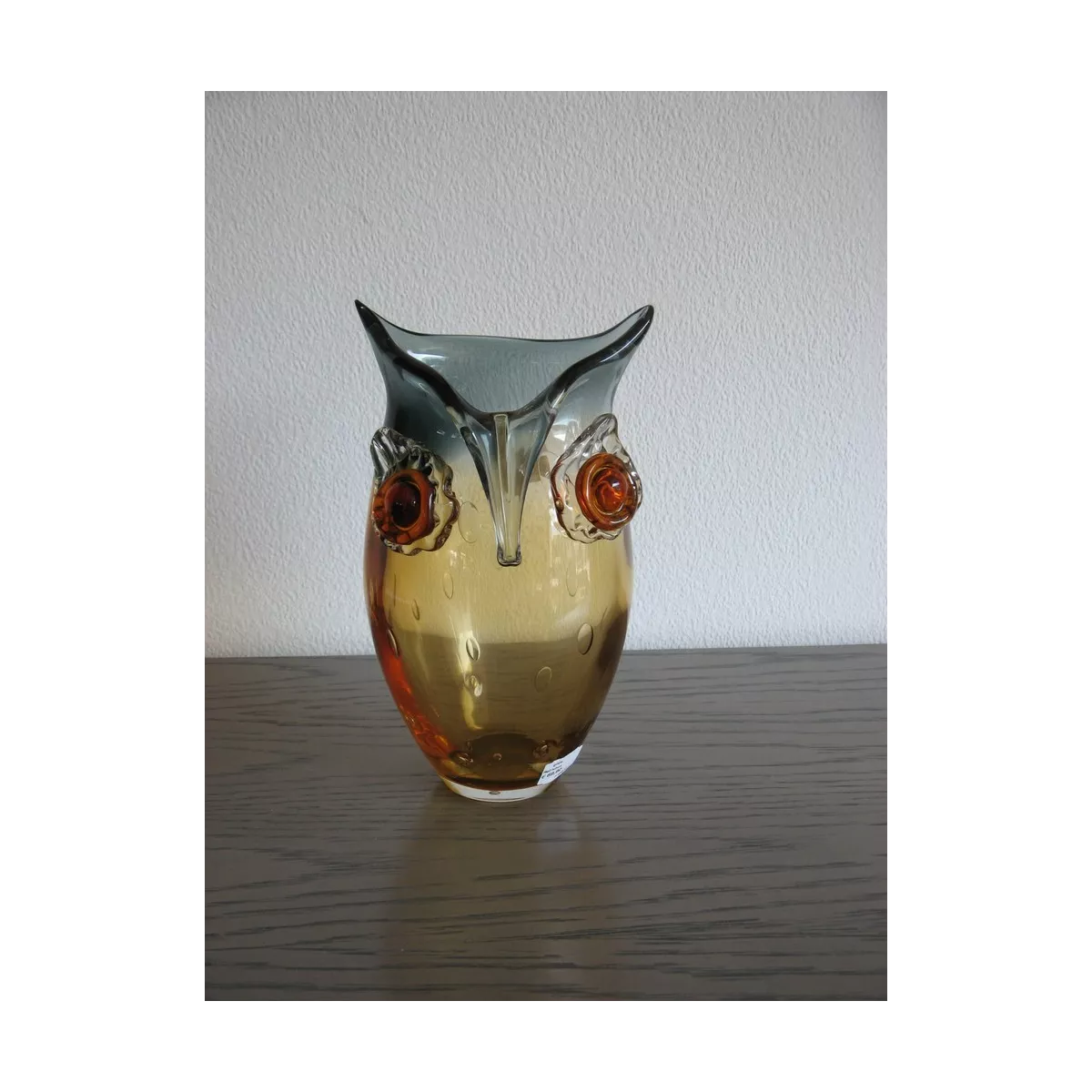 Vase Hibou 27 cm  Pâte de verre