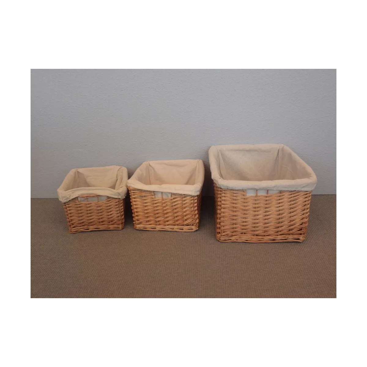 Casier Osier Naturel 48x36