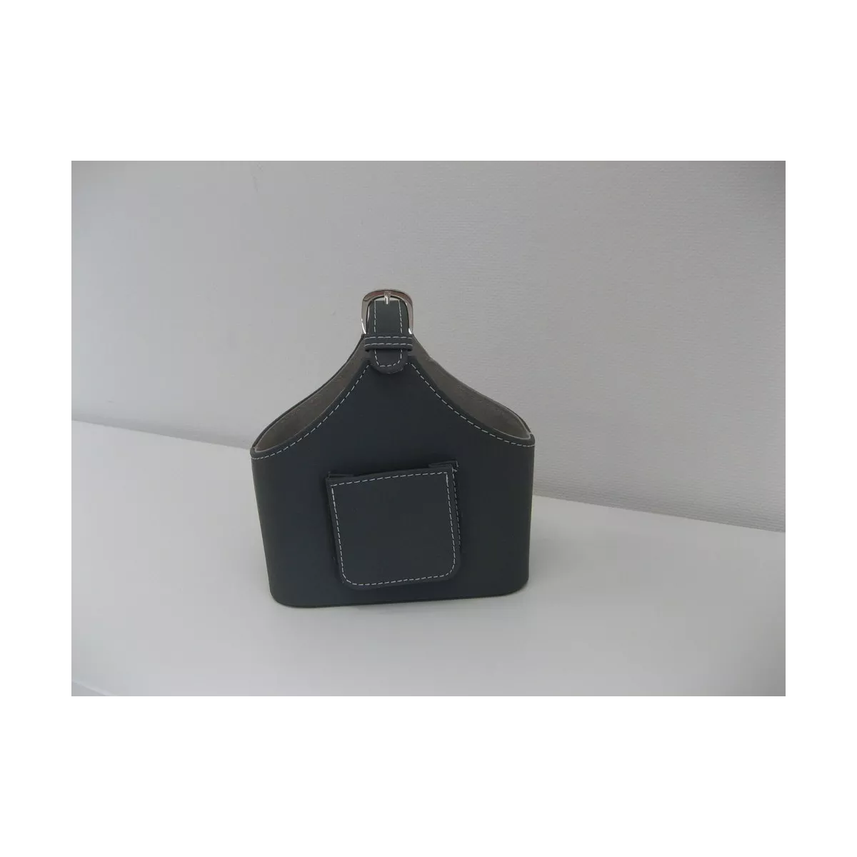 Porte télécommandes Panier Gris
