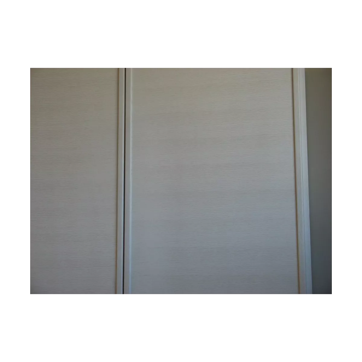 Armoire Sendaî 2 portes Charnières Blanc et Gris