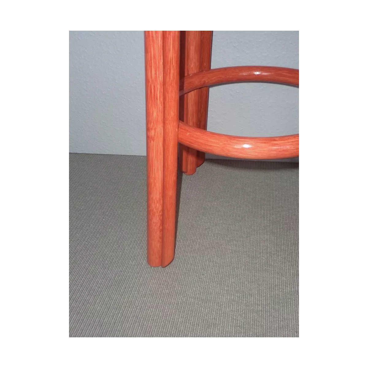 Tabouret de Bar Rotin Rome Rojo