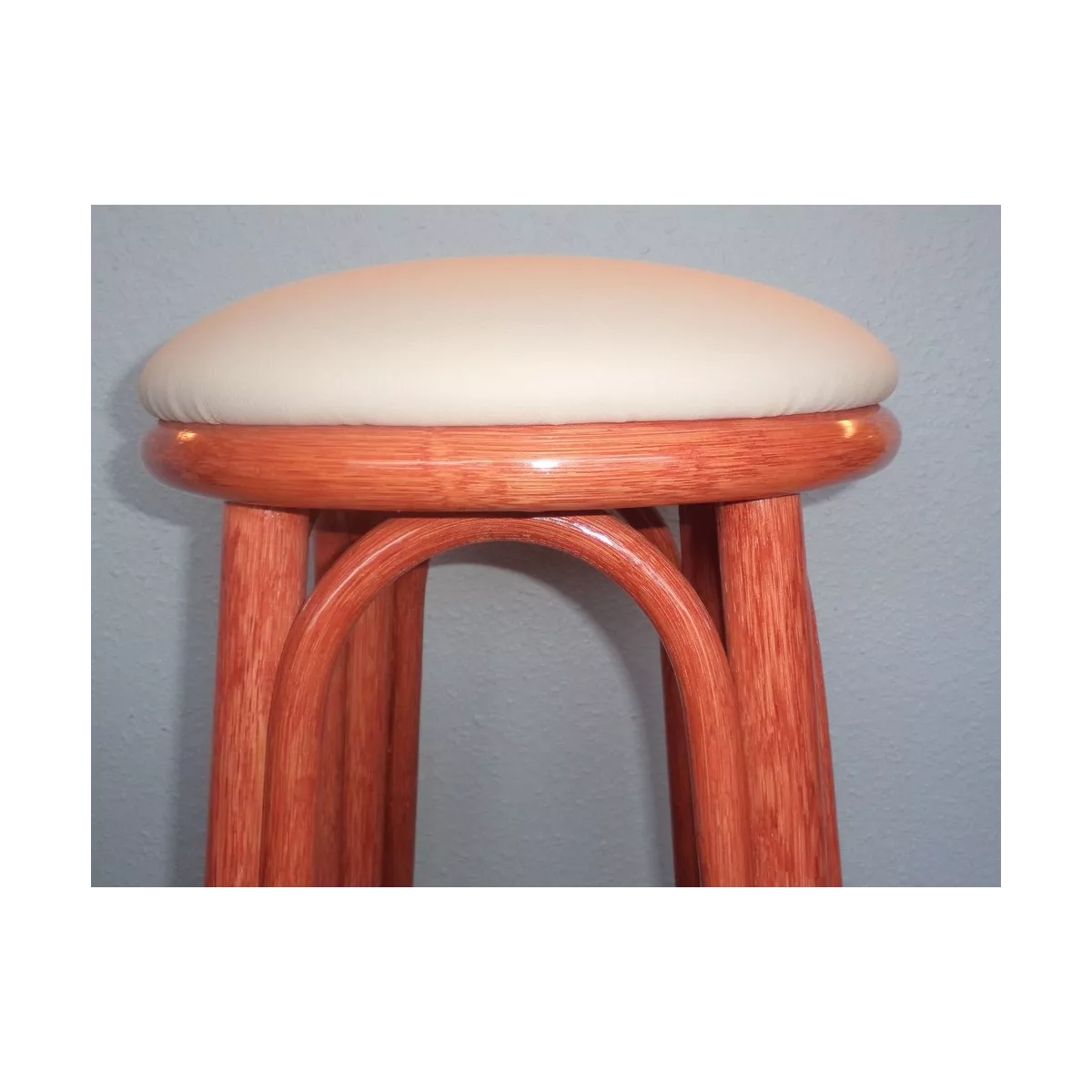 Tabouret de Bar Rotin Rome Rojo