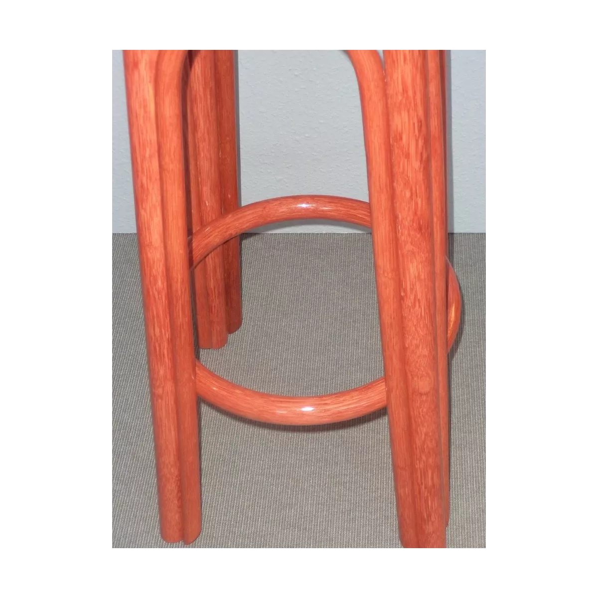 Tabouret de Bar Rotin Rome Rojo