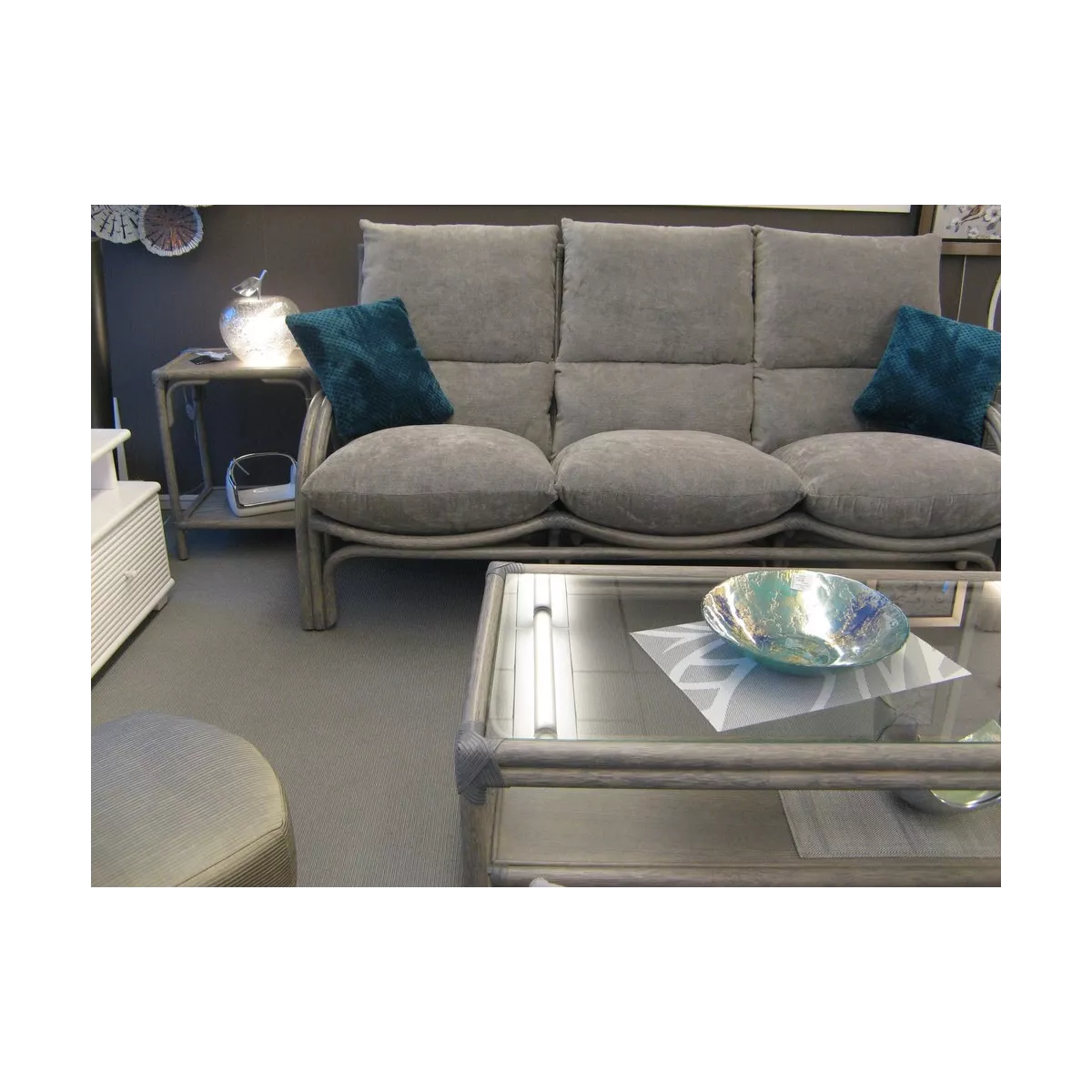 Lampe Pomme Argent 24x24