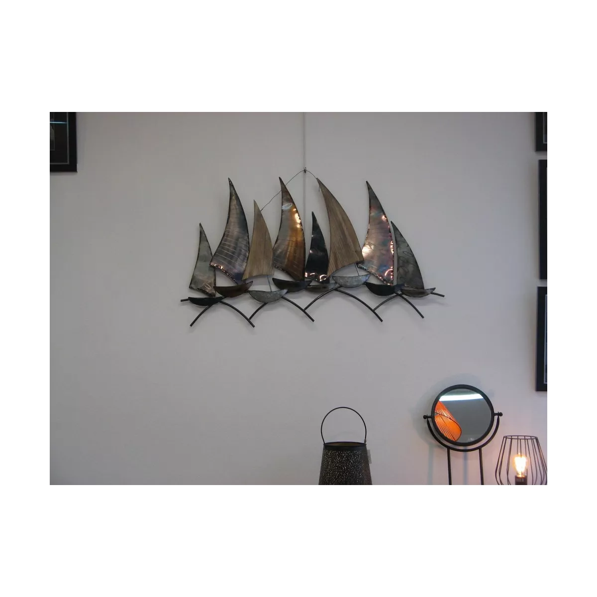 Décoration Frégate Métal et bois