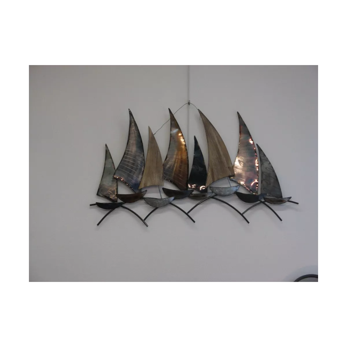 Décoration Frégate Métal et bois