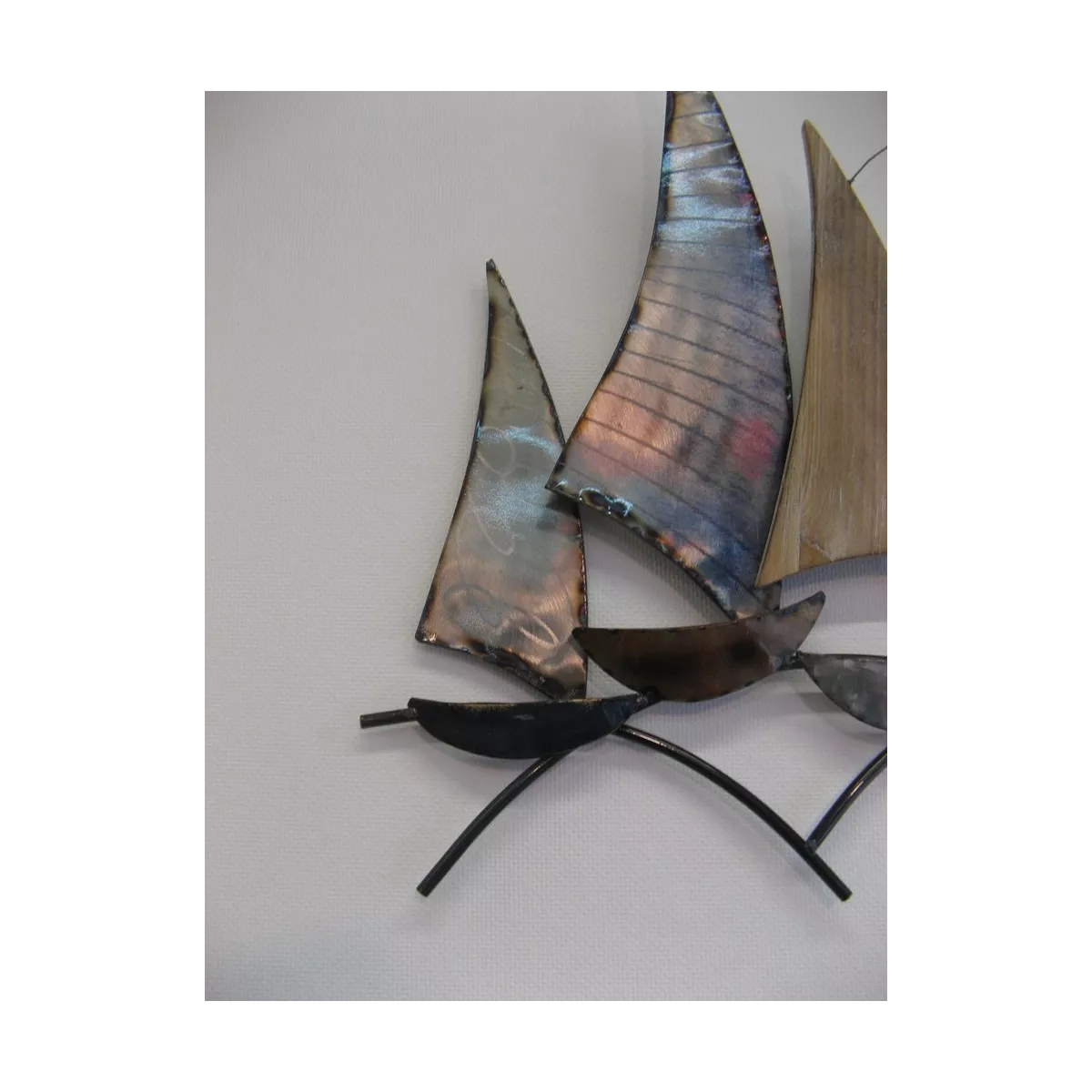 Décoration Frégate Métal et bois