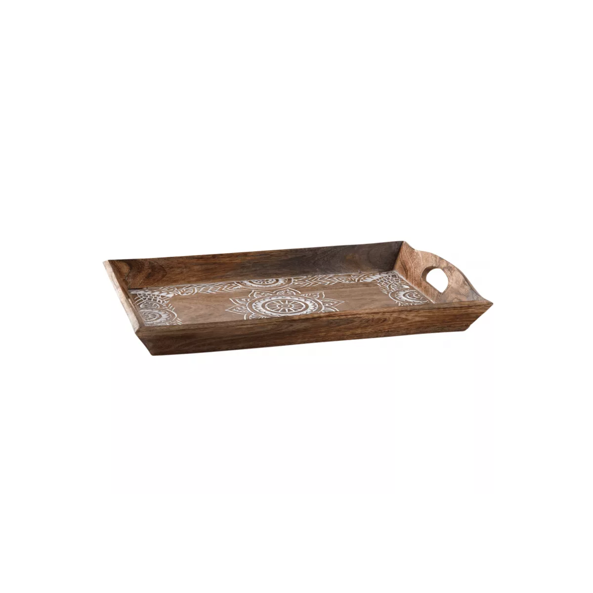 Plateau Rectangulaire Manguier Ethnique