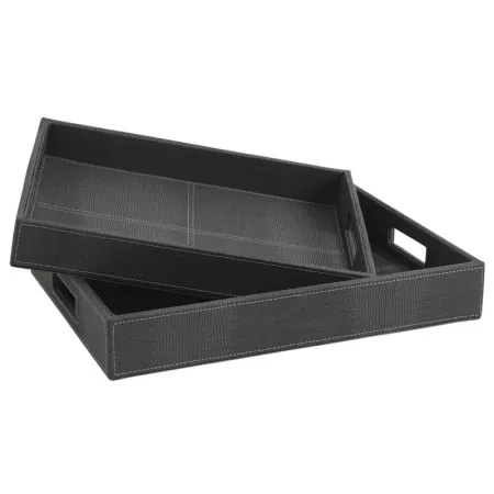 Plateau Rectangulaire Gris aspect lézard
